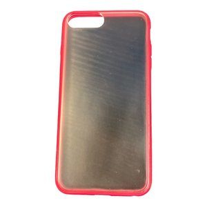 iPhone Clear & Pink Case Apple iPhone 7P/ 8P Plastic Case Great To Custom Decor